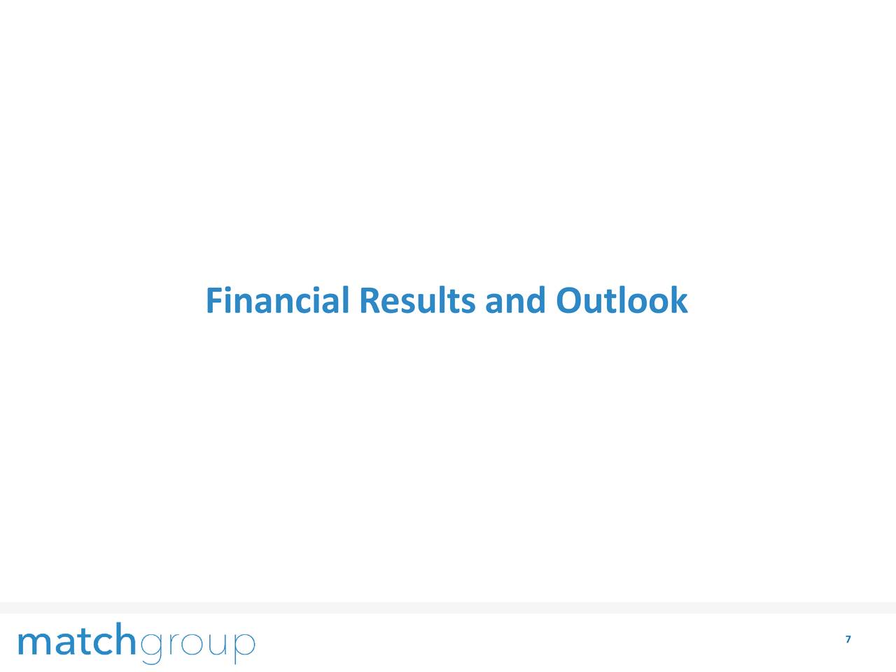Financial Results and Outlook