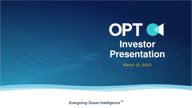 Optt Ocean Power Technologies, Inc. 2023 Q3 - Results - Earnings Call ...