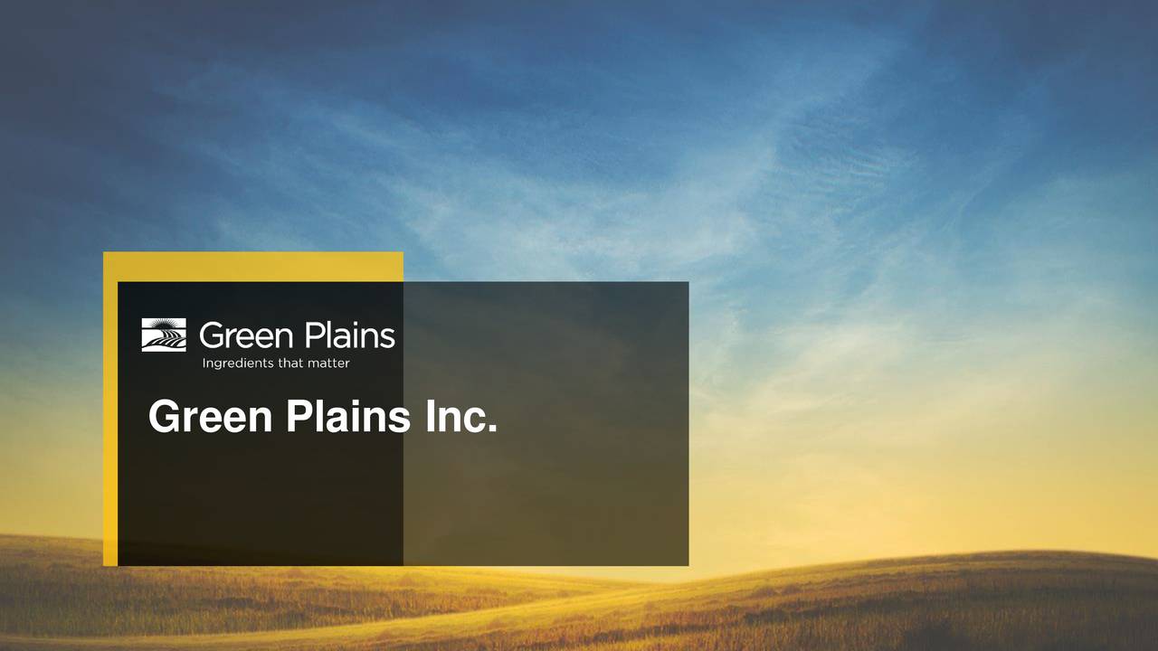 Green Plains Partners LP 2021 Q3 Results Earnings Call Presentation