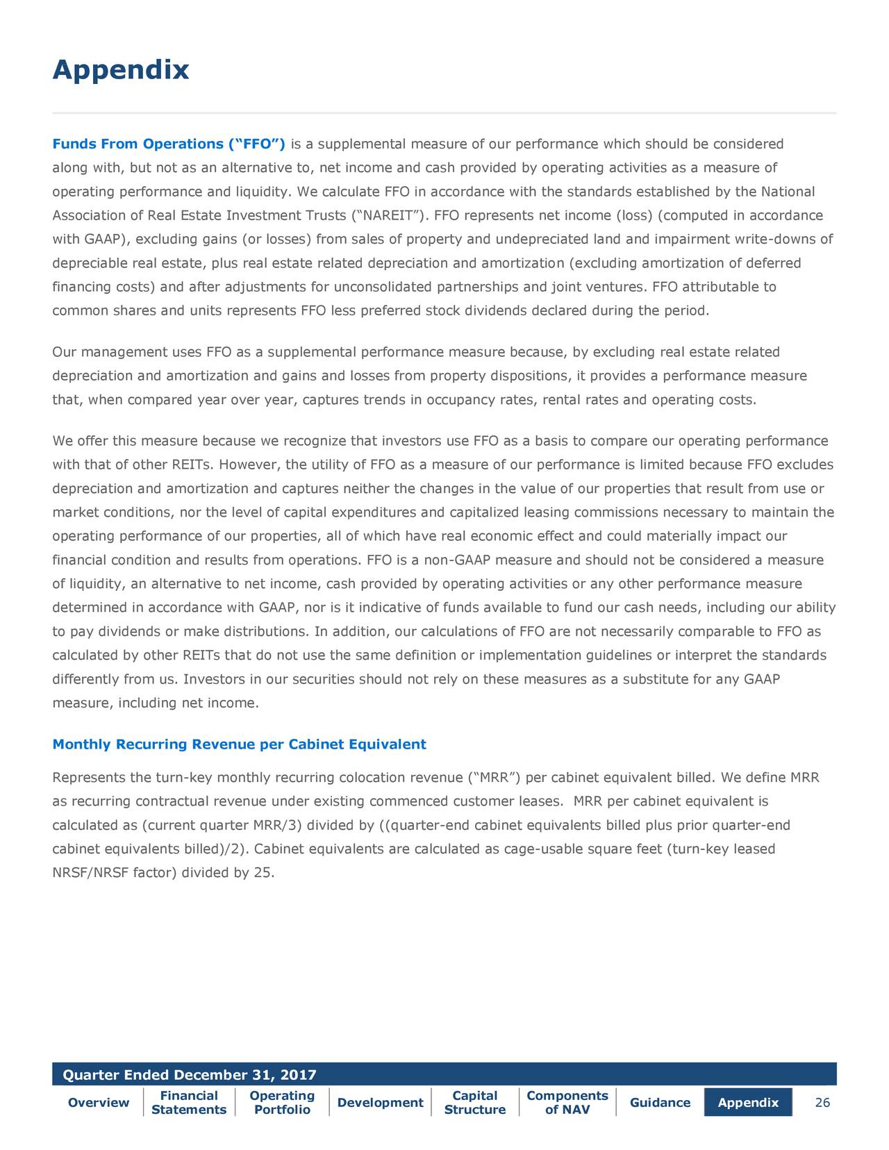 Coresite Realty Corporation 2017 Q4 Results Earnings