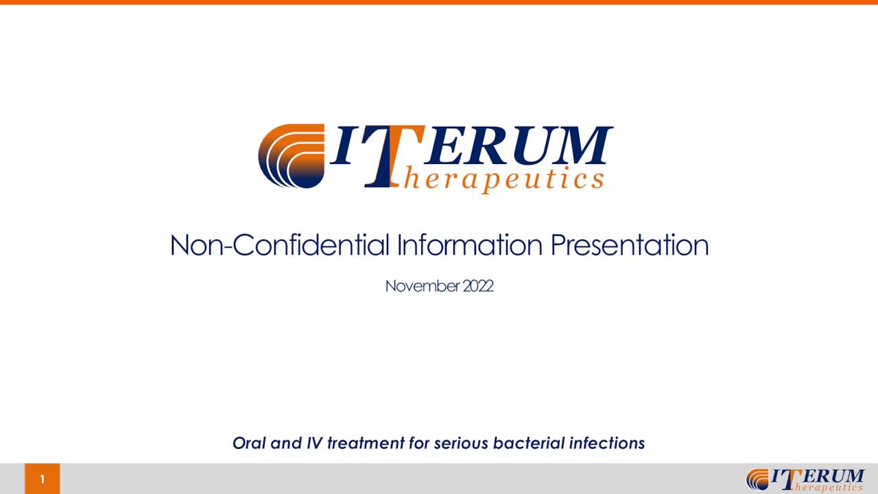 Iterum Therapeutics Plc 2022 Q3 - Results - Earnings Call Presentation ...