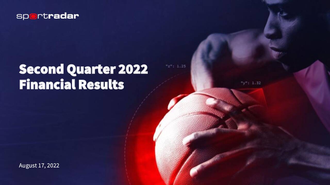 Sportradar Group AG (SRAD) Investor Presentation Slideshow (NASDAQ