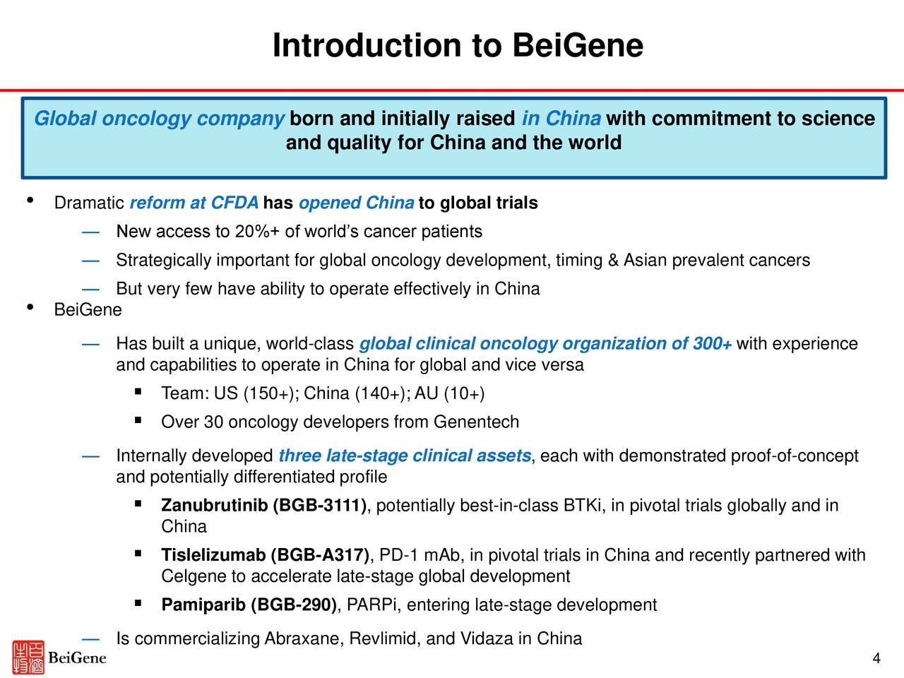 BeiGene (BGNE) Presents At 59th American Society Of Hematology (ASH ...