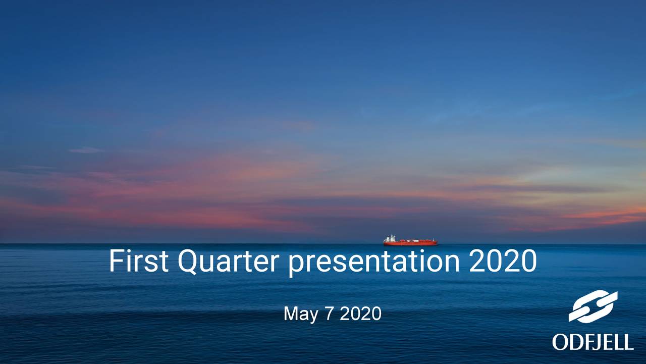First Quarter presentation 2020