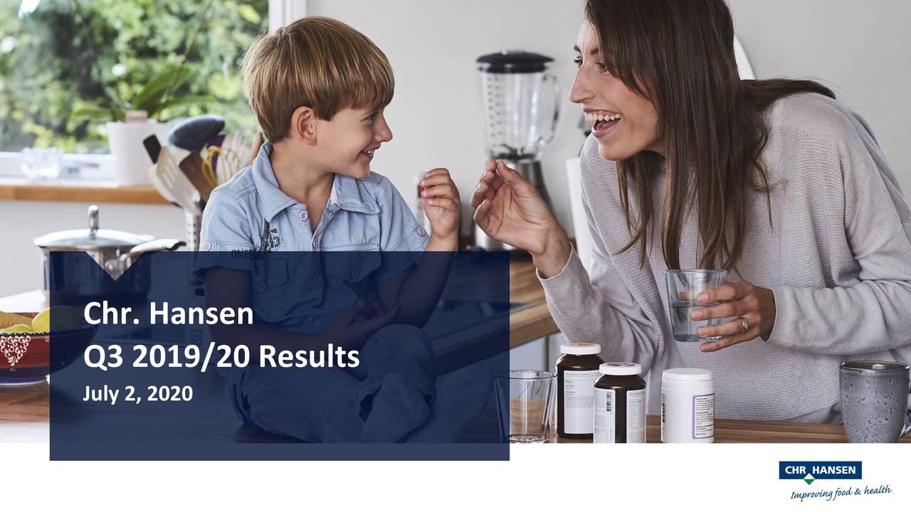 Chr. Hansen Holding A/S 2020 Q3 Results Earnings Call Presentation