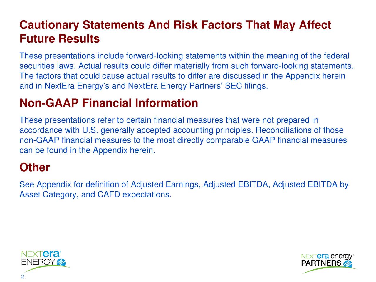 Cautionary Statements And Risk Factors That May Affect