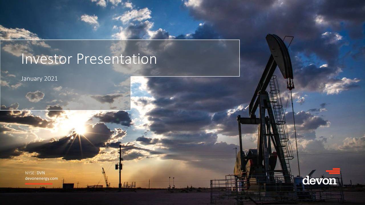 Devon Energy (DVN) Investor Presentation - Slideshow (NYSE:DVN ...