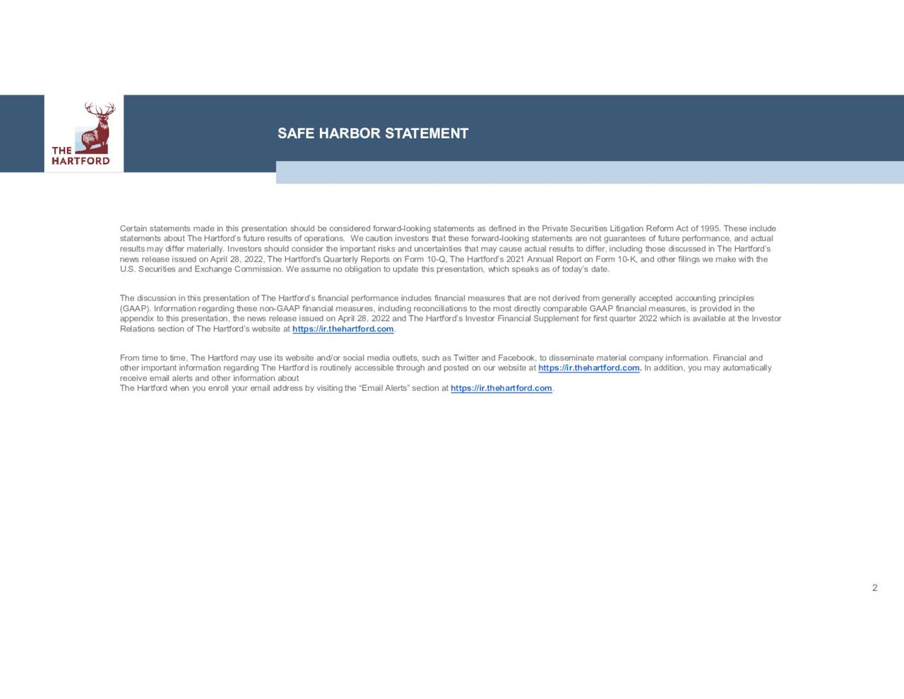 The Hartford Financial Services Group, Inc. 2022 Q1 Results