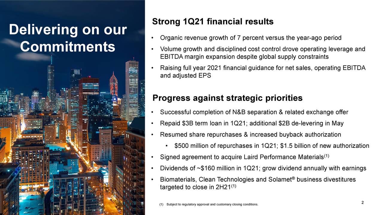 DuPont De Nemours, Inc. 2021 Q1 - Results - Earnings Call Presentation ...