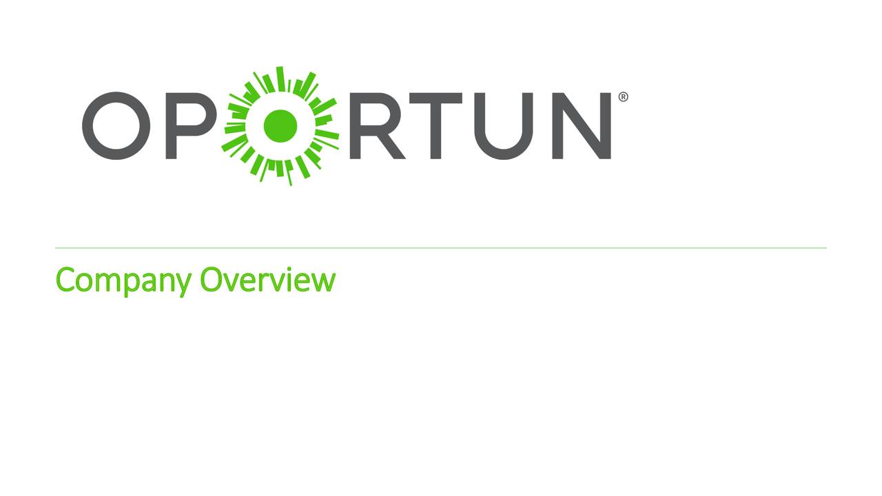 Oportun Financial (OPRT) Investor Presentation Slideshow (NASDAQOPRT