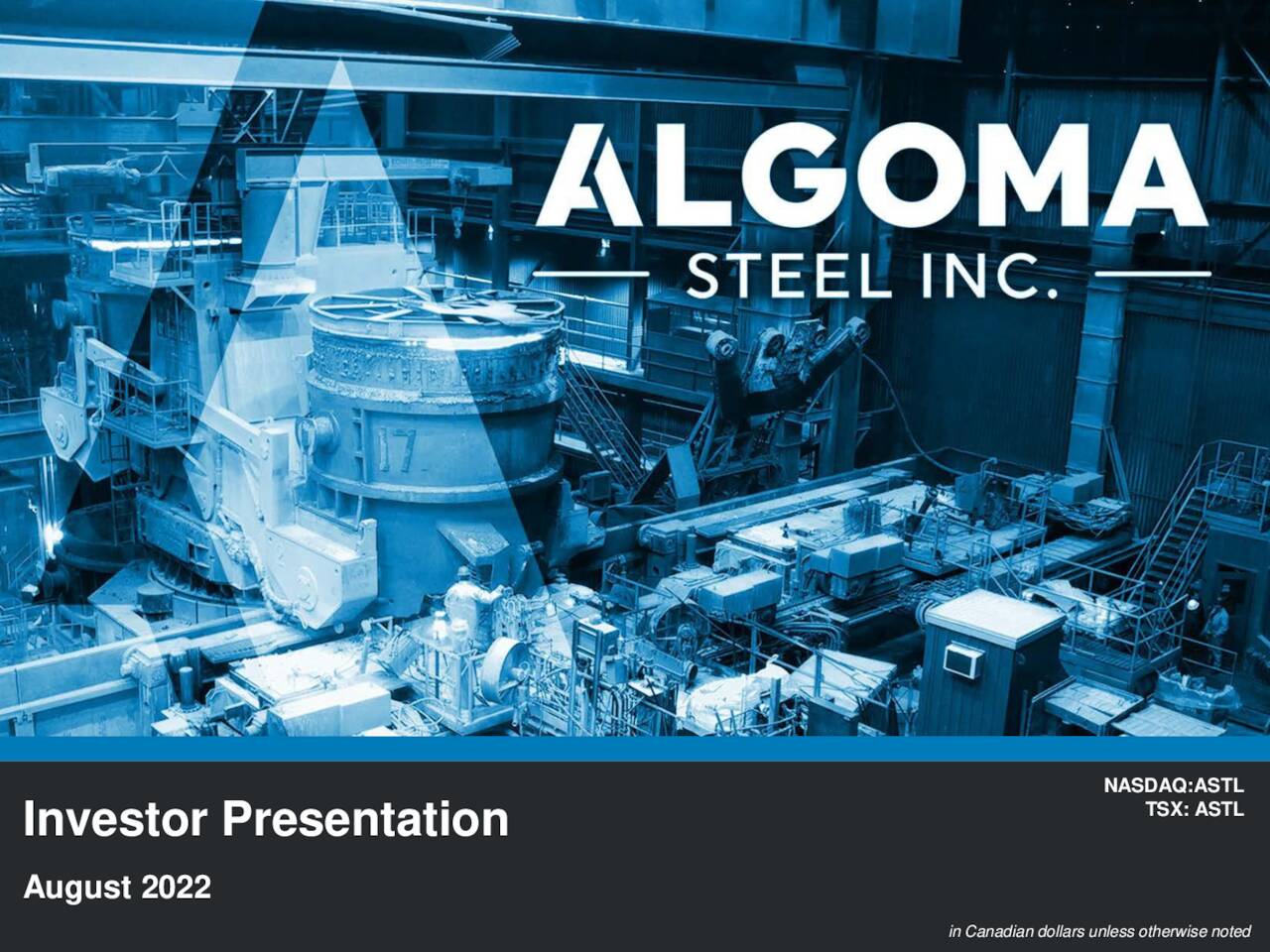 Algoma Steel Group (ASTL) Presents at the Jefferies Industrials