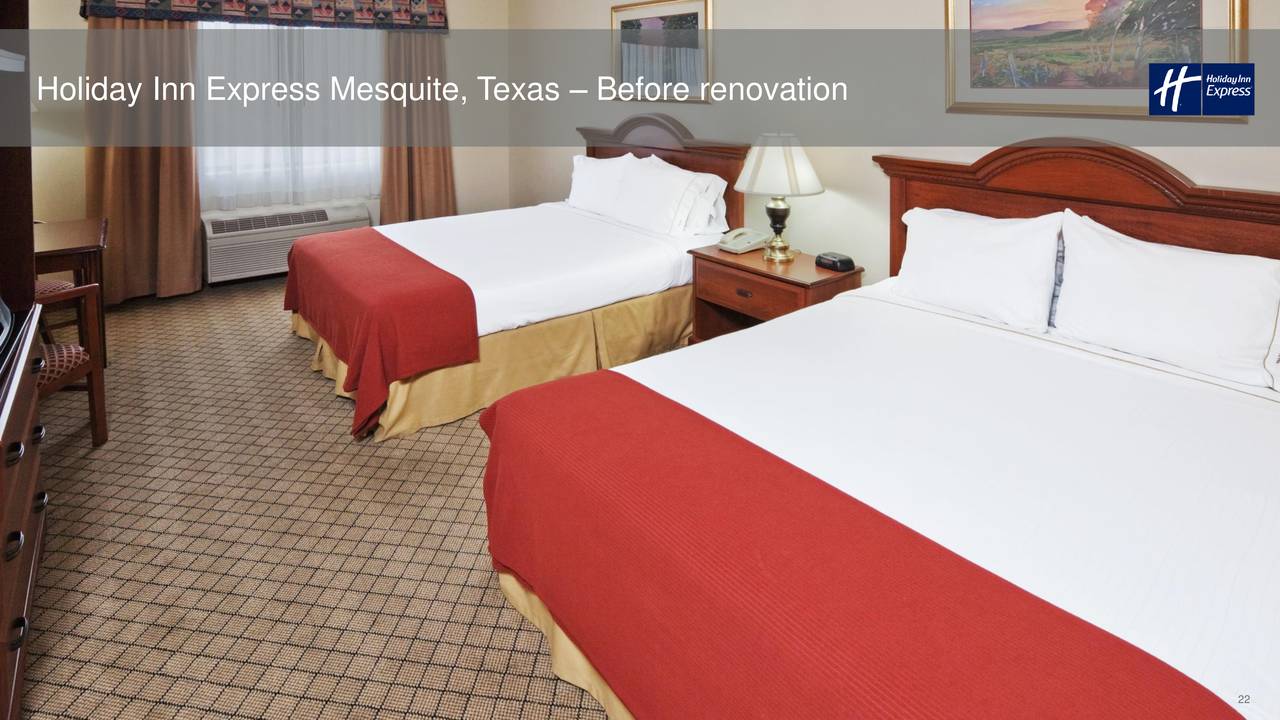 Holiday Inn Express Mesquite, Texas – Before renovation