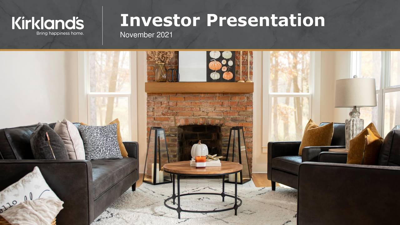 Kirkland's (KIRK) Investor Presentation Slideshow (NASDAQKIRK
