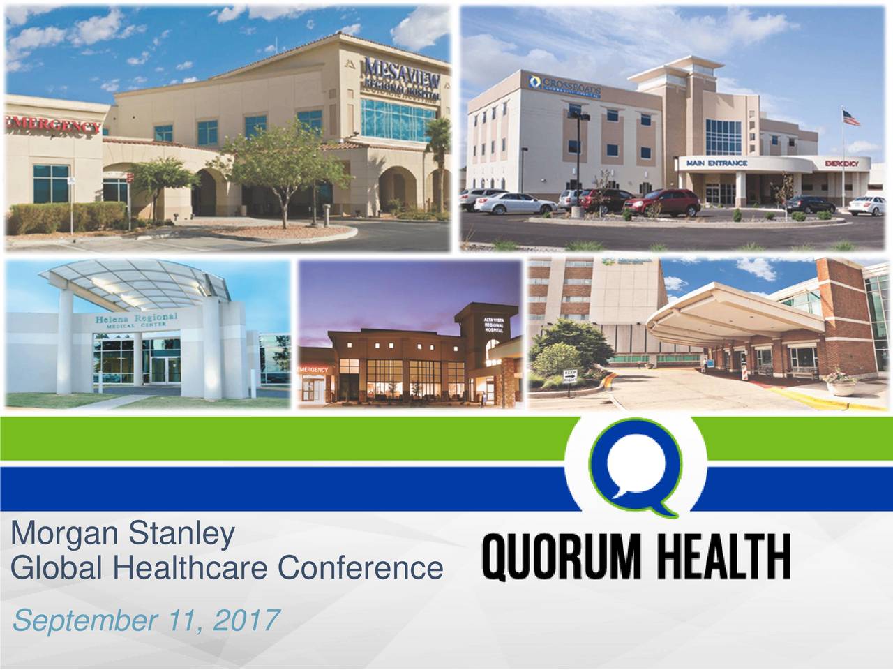 Quorum Health (QHC) Presents At Stanley 15th Annual Global