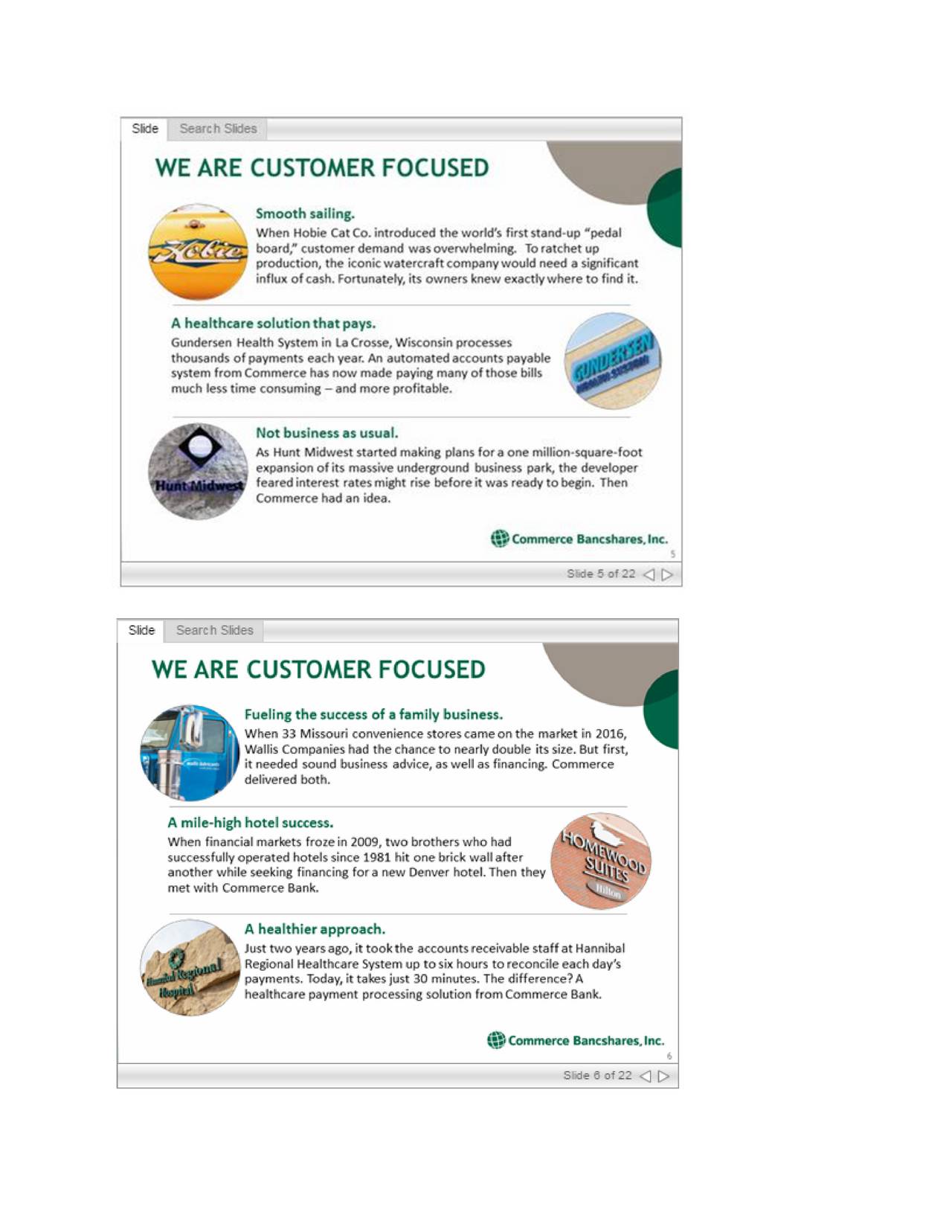 Commerce Bancshares Cbsh Investor Presentation Slideshow