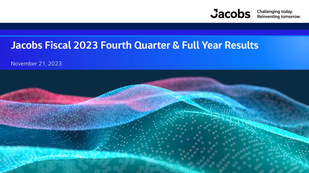 Jacobs Solutions Inc. 2023 Q4 Results Earnings Call Presentation