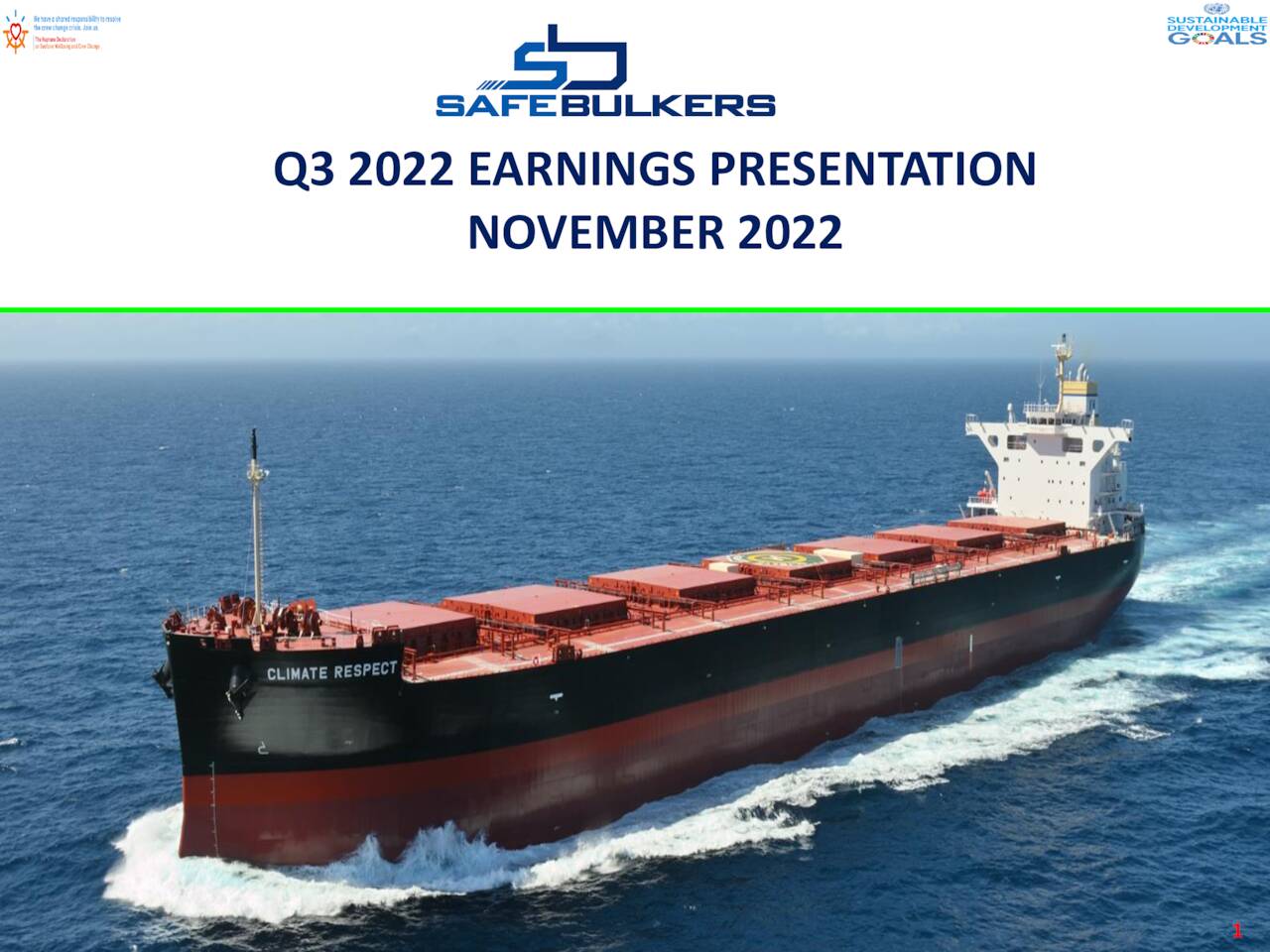 Safe Bulkers, Inc. 2022 Q3 - Results - Earnings Call Presentation (NYSE ...