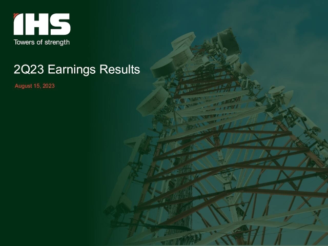 IHS Holding Limited 2023 Q2 - Results - Earnings Call Presentation ...