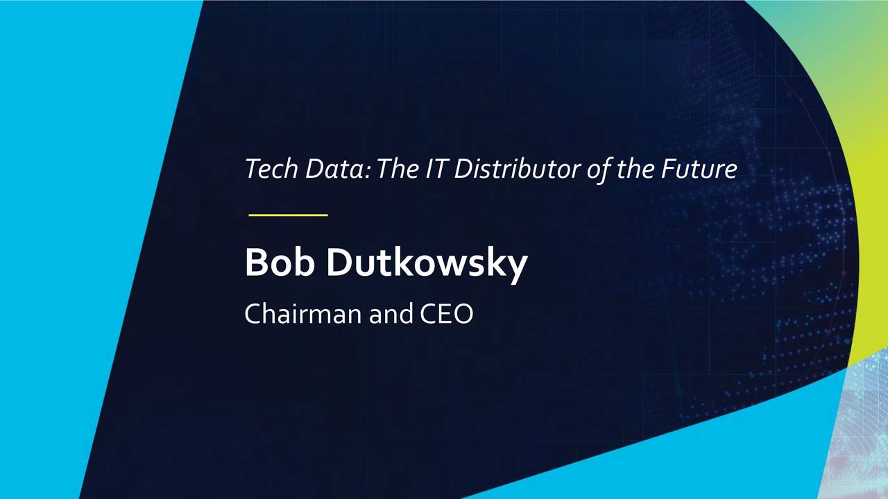 Tech Data Tecd Investor Presentation Slideshow Nasdaq Tecd Seeking Alpha