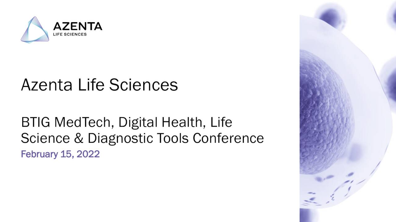 Azenta (AZTA) Presents At BTIG MedTech, Digital Health, Life Science