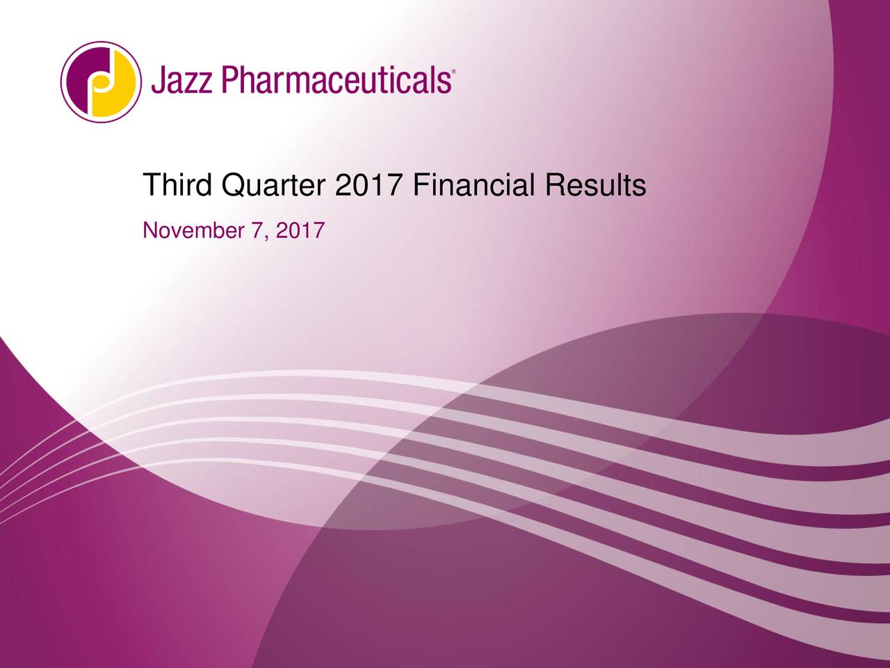 Jazz Pharmaceuticals, Inc. 2017 Q3 - Results - Earnings Call Slides ...