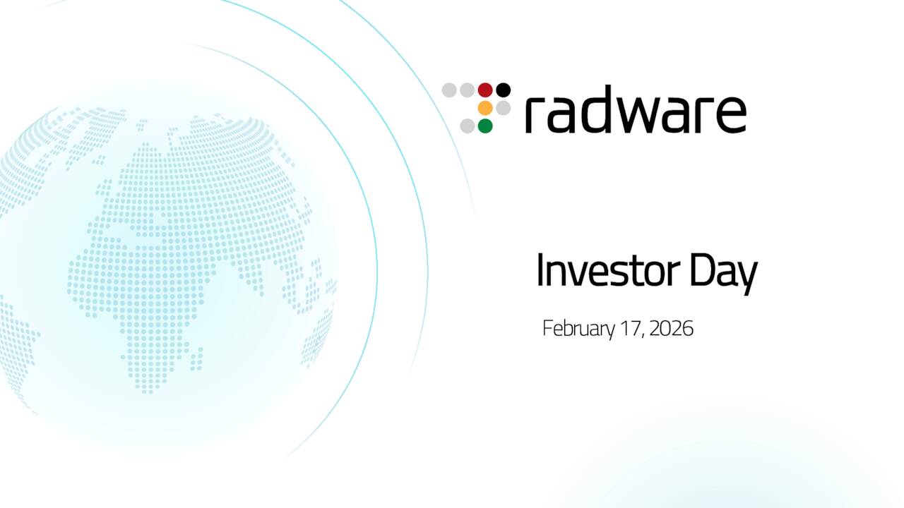 Radware Ltd. (RDWR) Analyst/Investor Day - Slideshow (NASDAQ:RDWR) 2026 ...