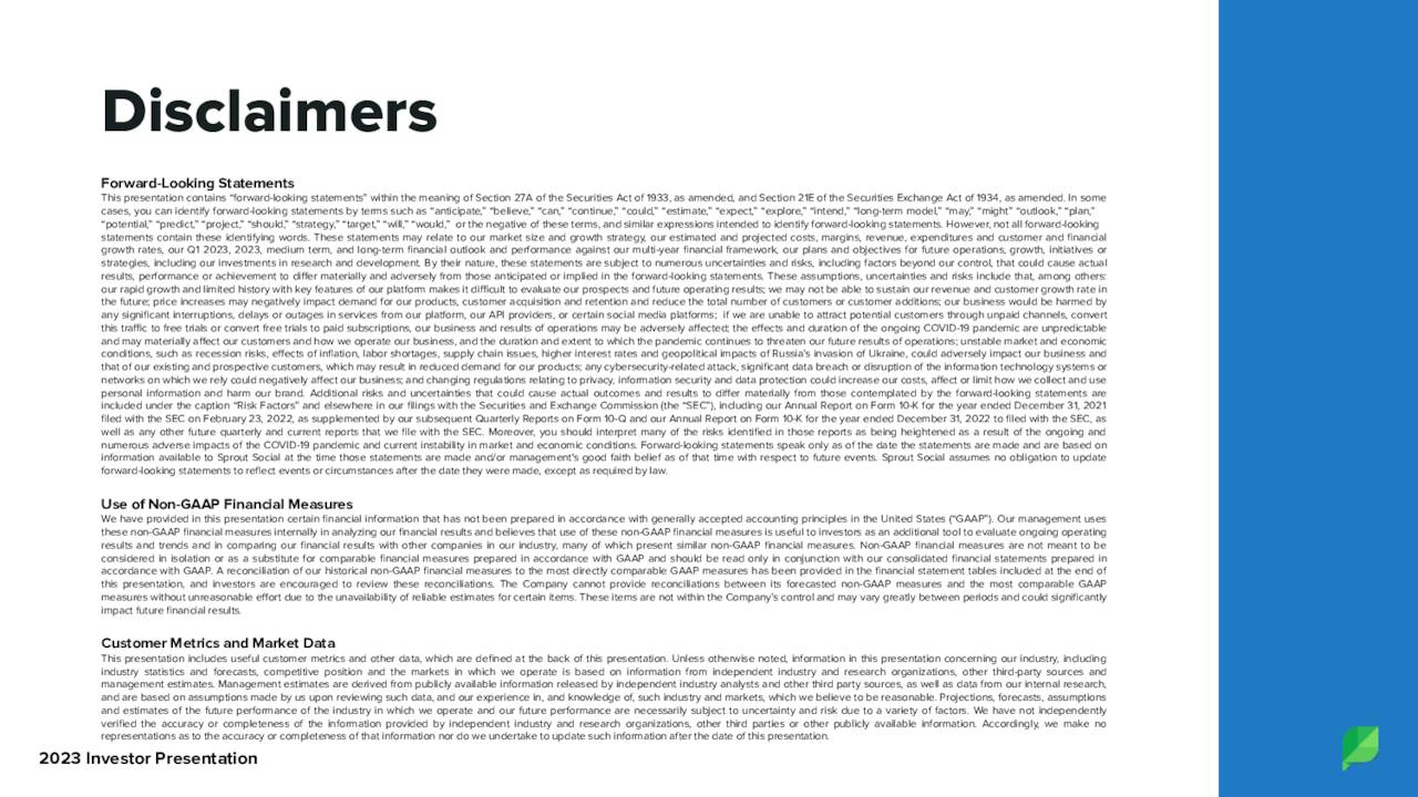 Disclaimers
