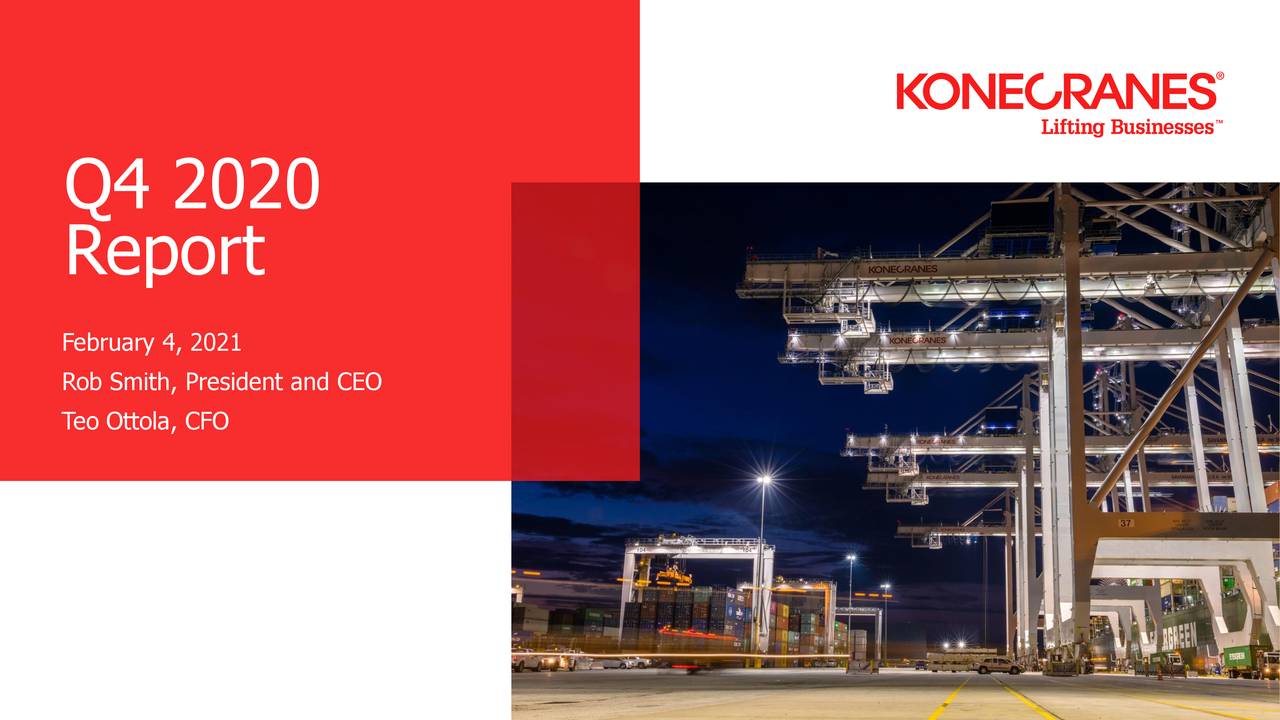 Konecranes Plc 2020 Q4 Results Earnings Call Presentation OTCMKTS   1 