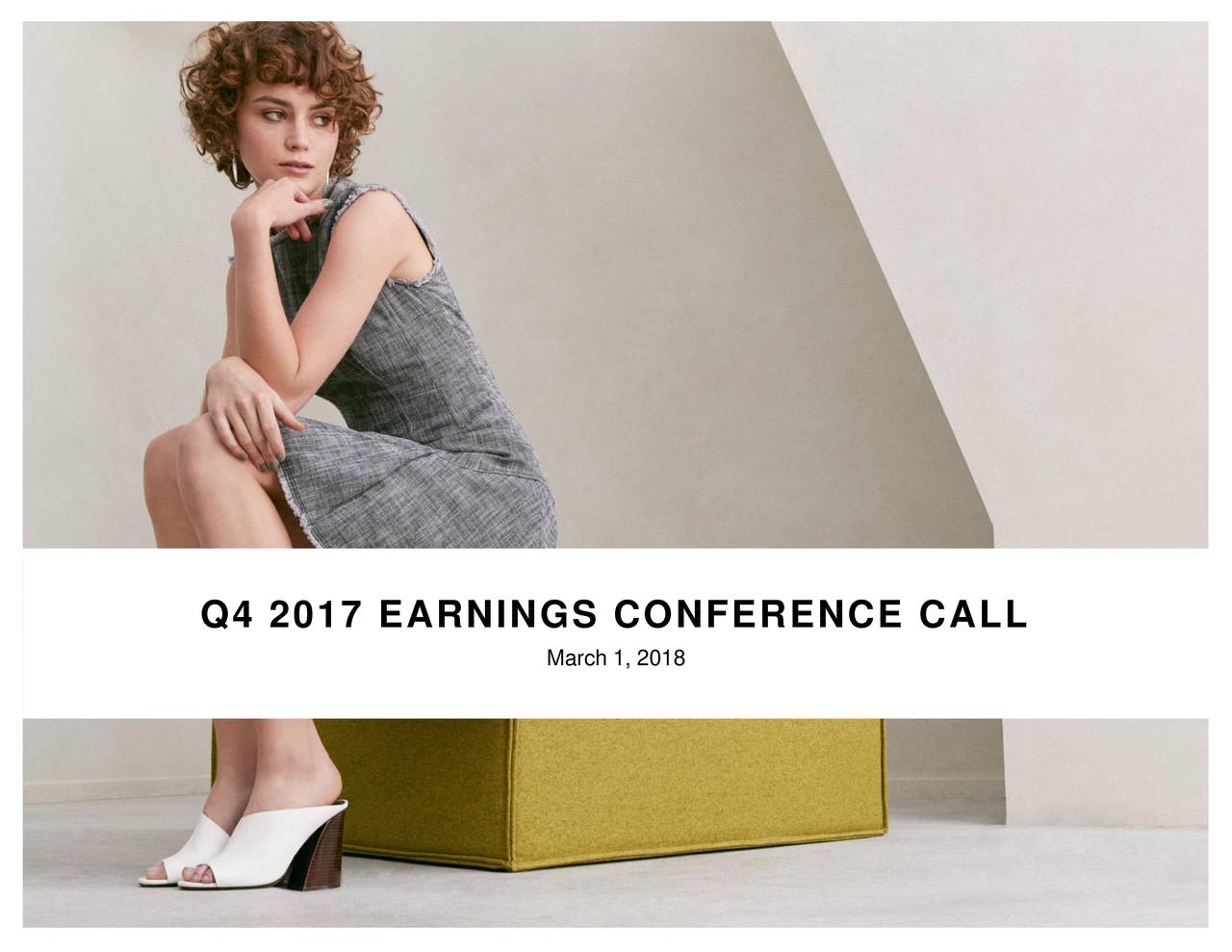 Q4 2017 EARNINGS CONFERENCE CALL