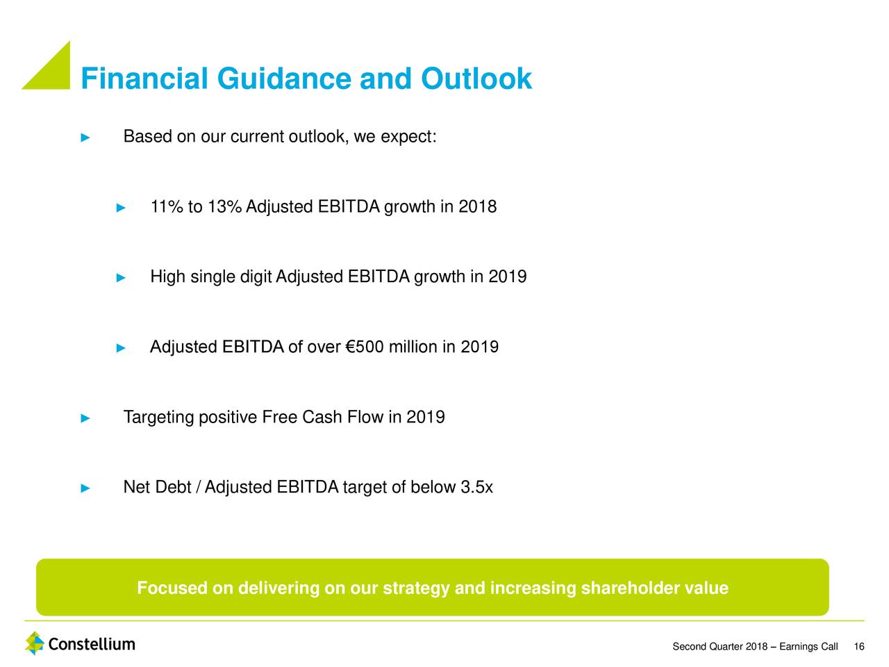 Financial Guidance and Outlook