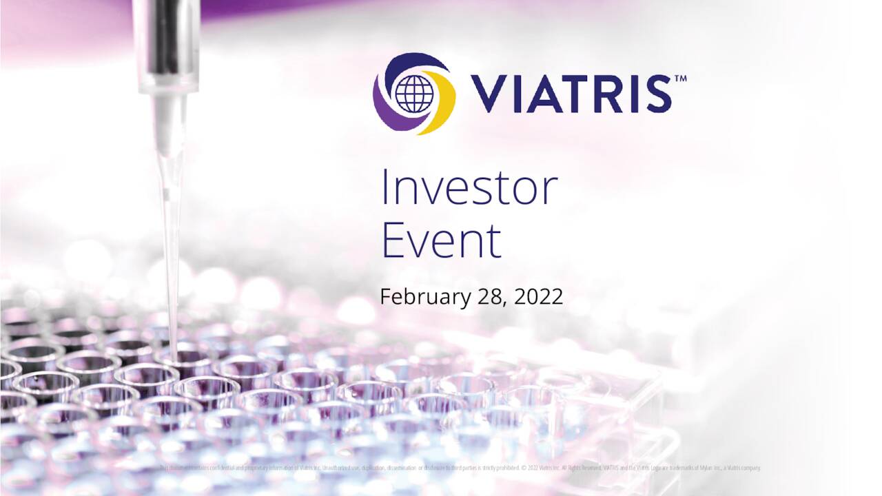 Viatris Inc. 2021 Q4 - Results - Earnings Call Presentation (NASDAQ ...