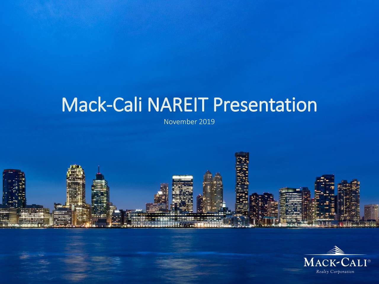 MackCali Realty (CLI) Presents At NAREIT Conference Slideshow (NYSE