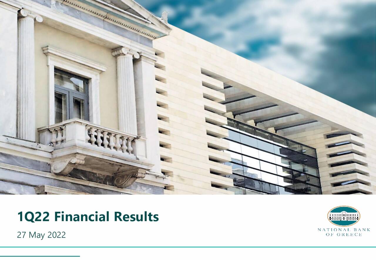 National Bank of Greece S.A. 2022 Q1 - Results - Earnings Call ...