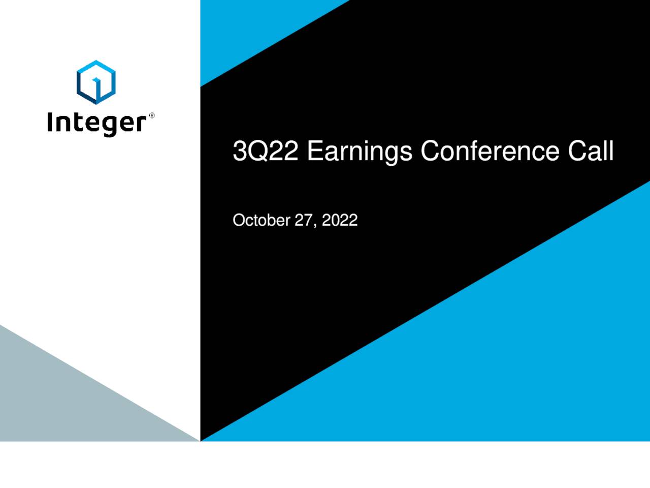 3Q22 Earnings Conference Call