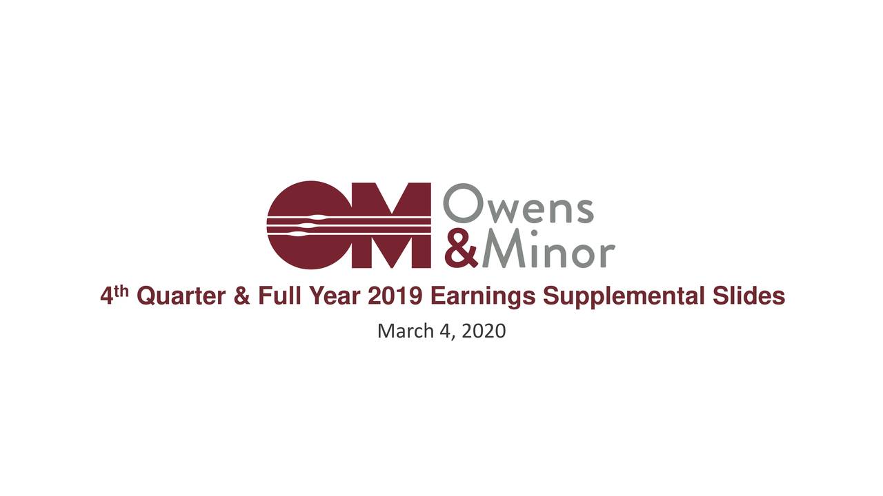 4 Quarter & Full Y    ear 2019 Earnings Supplemental Slides