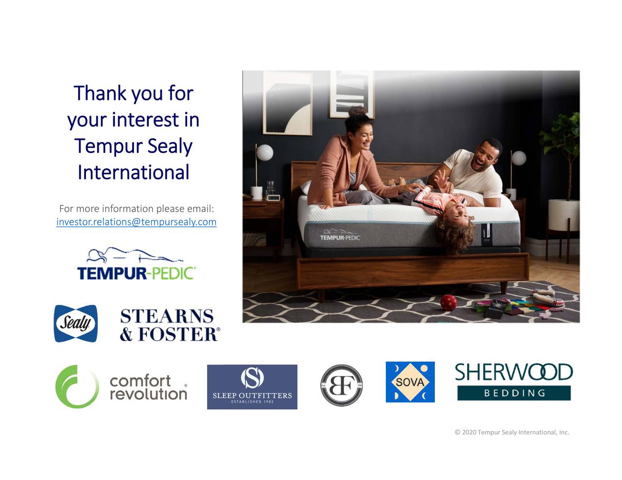 Tempur Sealy International (TPX) Investor Presentation Slideshow