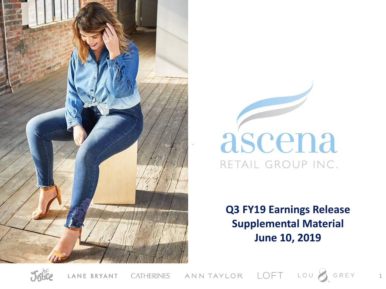 Ascena Retail Group Inc. 2019 Q3 Results Earnings Call Slides