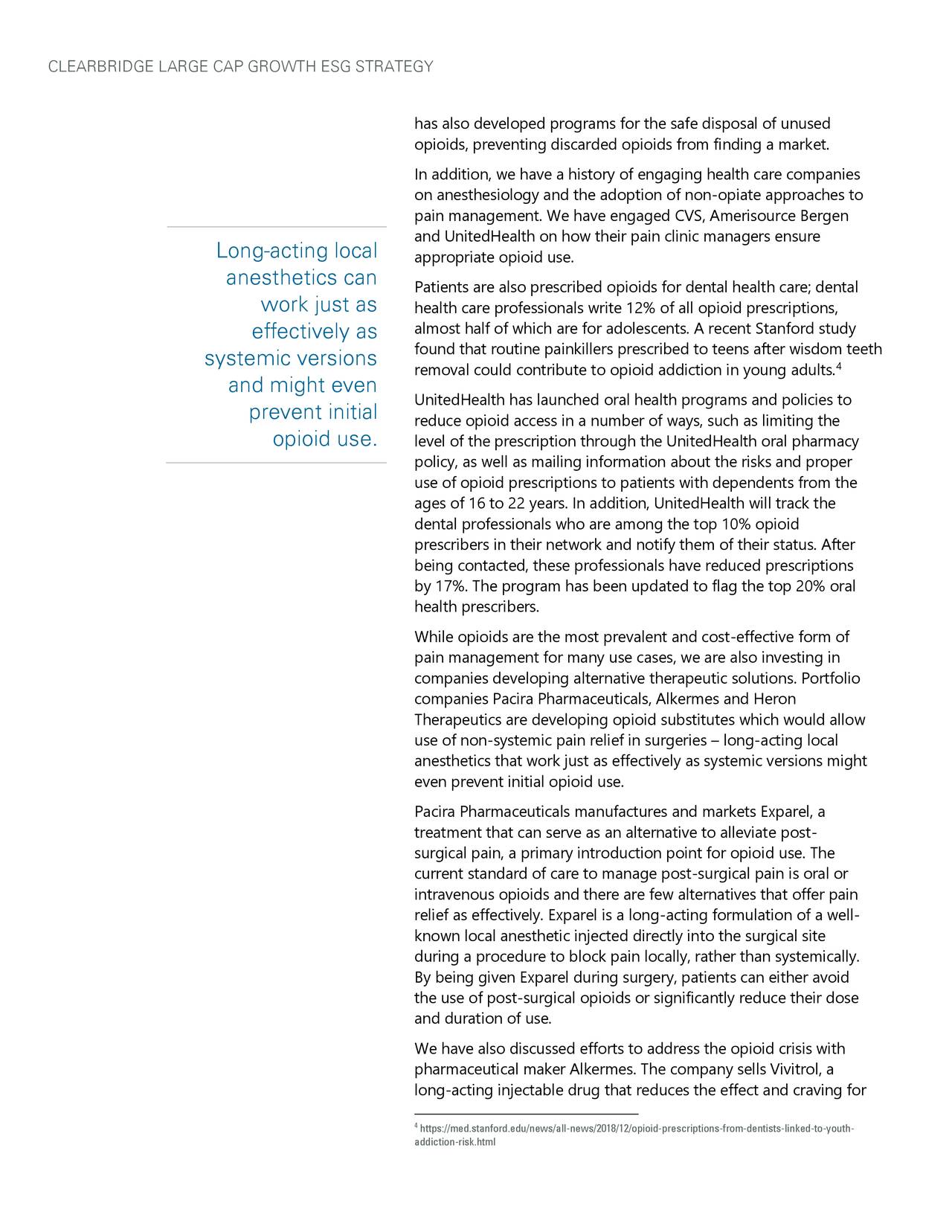 clearbridge large cap growth esg strategy portfolio manager commentary q1 2019