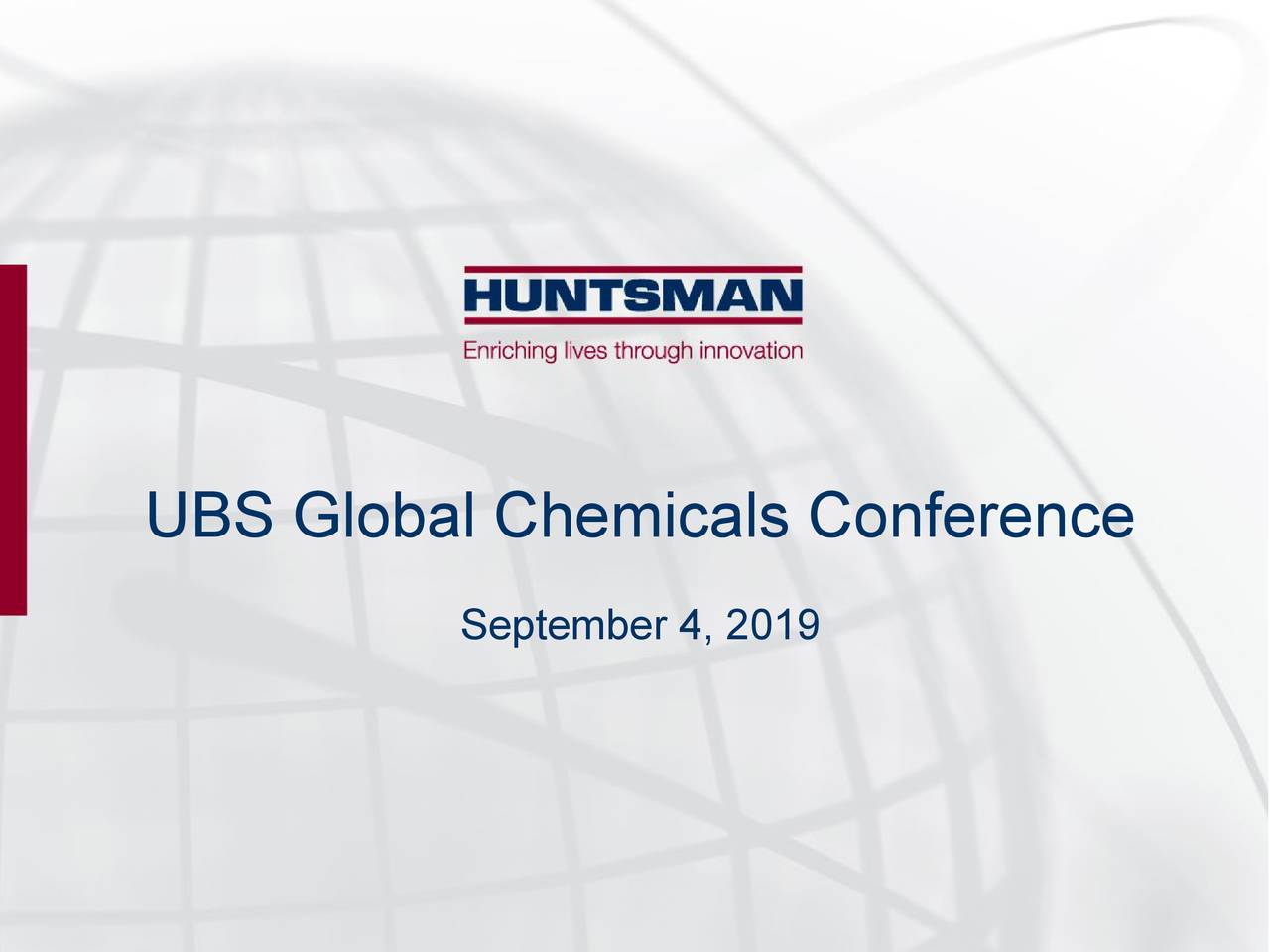 Huntsman Corporation (HUN) Presents At UBS Global Chemicals Conference