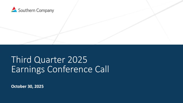 The Southern Company 2025 Q3 - Results - Earnings Call Presentation ...