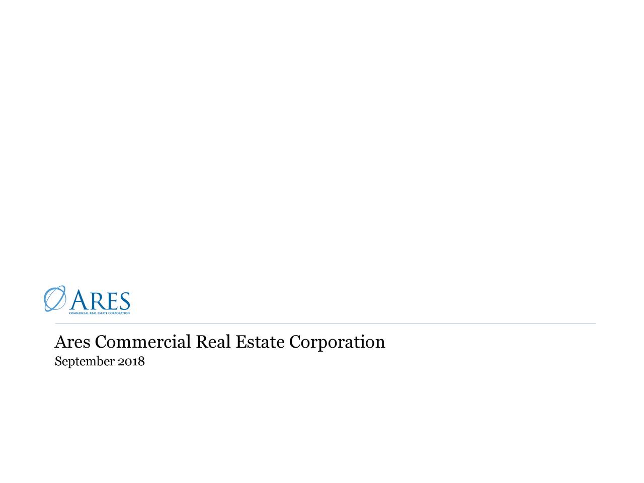 Ares Commercial Real Estate (ACRE) Investor Presentation - Slideshow ...