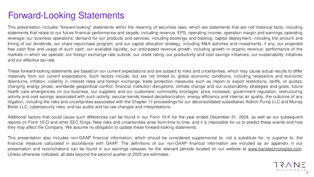 Trane Technologies plc (TT) Presents at Morgan Stanley's 13th Annual ...