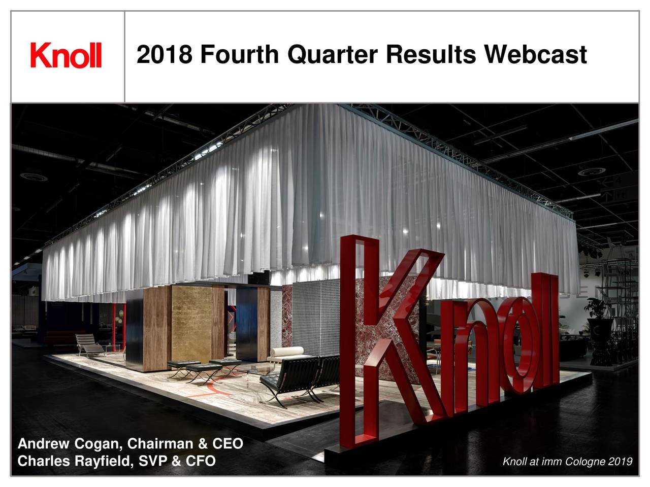 Knoll, Inc. 2018 Q4 Results Earnings Call Slides (NYSEKNLDEFUNCT