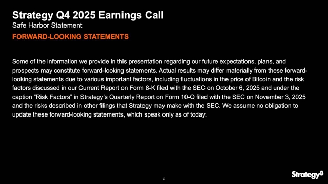 Strategy Inc 2025 Q4 - Results - Earnings Call Presentation (NASDAQ ...