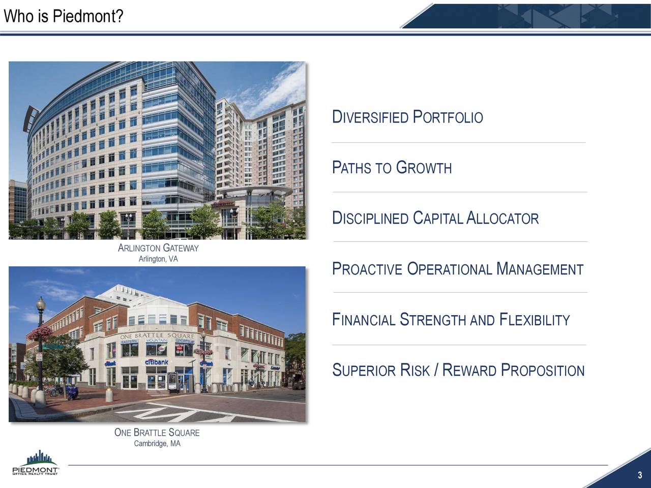 Piedmont Office Realty Trust (PDM) Investor Presentation Slideshow