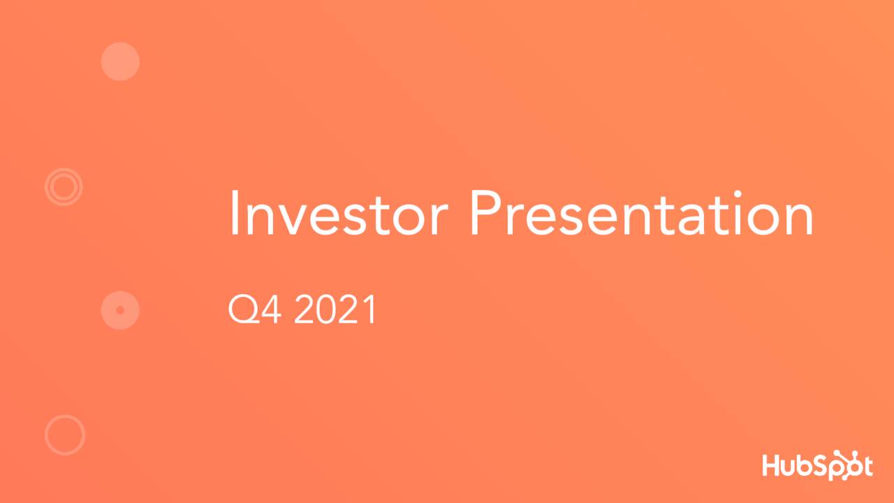 HubSpot, Inc. 2022 Q4 Results Earnings Call Presentation (NYSEHUBS) Seeking Alpha