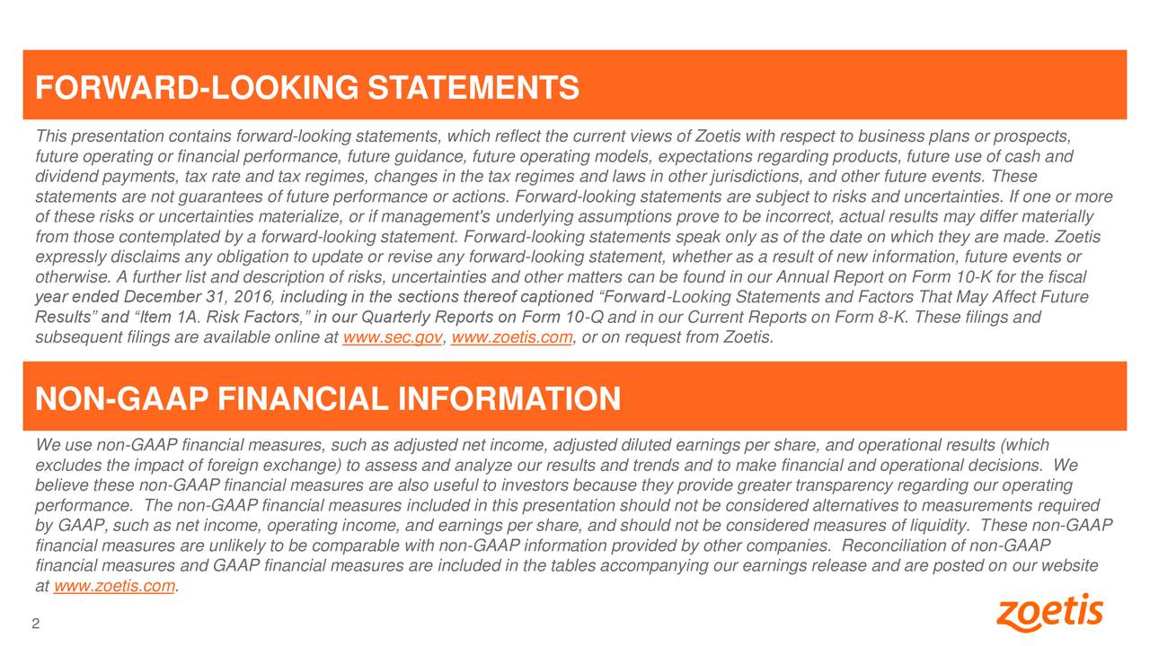Zoetis 2017 Q2 Results Earnings Call Slides (NYSEZTS) Seeking Alpha