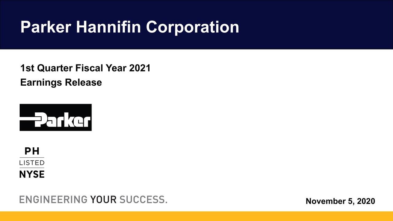 Parker-Hannifin Corporation 2021 Q1 - Results - Earnings Call ...