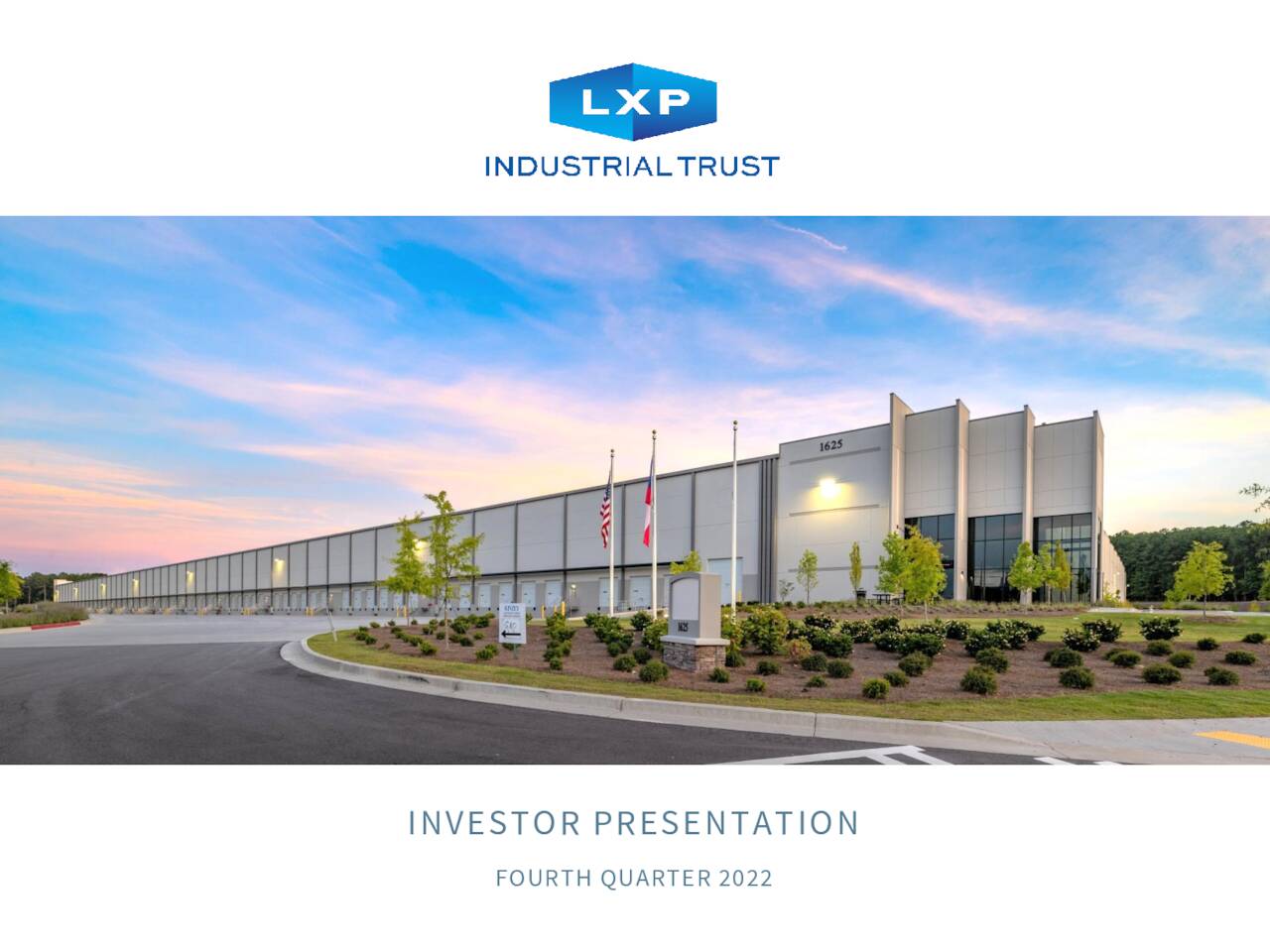 LXP Industrial Trust 2022 Q4 Results Earnings Call Presentation