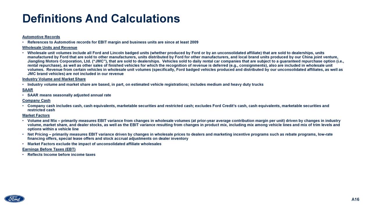 Ford Motor Company 2019 Q4 Results Earnings Call Presentation (NYSE